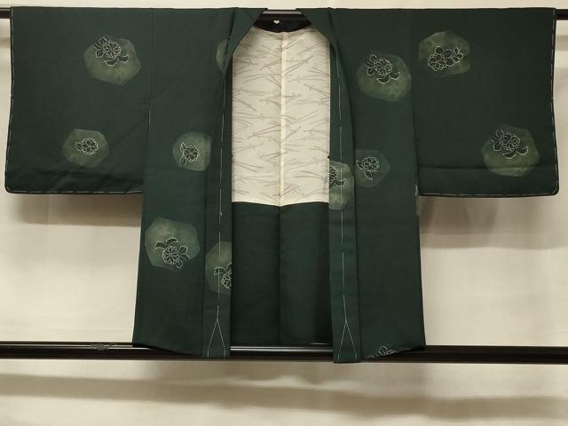 平和屋着物＃羽織　地紋起こし　草花文　暈し染め　正絹　逸品　未使用　CABF1339in