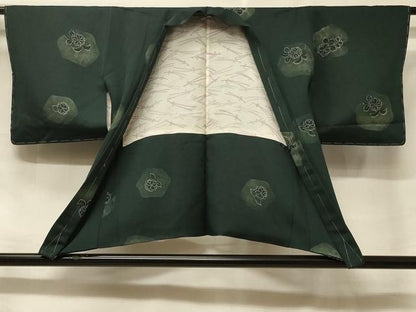 平和屋着物＃羽織　地紋起こし　草花文　暈し染め　正絹　逸品　未使用　CABF1339in