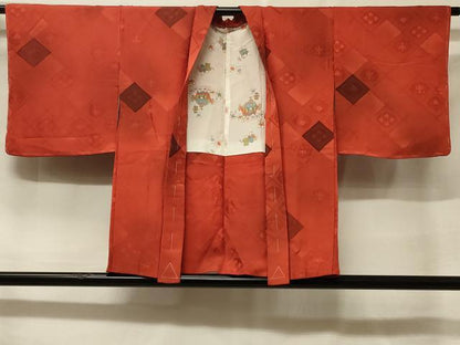 平和屋着物＃羽織　地紋起こし　花菱文　暈し染め　正絹　逸品　未使用　CABF1341in
