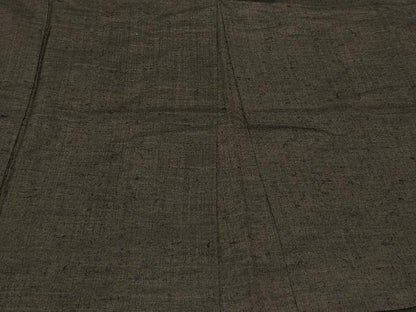 平和屋着物＃男性　羽織　紬地　黒橡色　正絹　逸品　CABF1351in