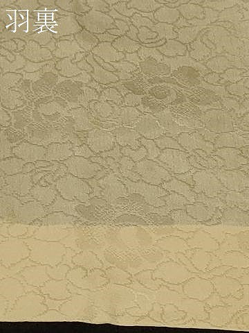 平和屋着物＃羽織　寿光織　立波文　黒地　金銀糸　正絹　逸品　CABF1365in