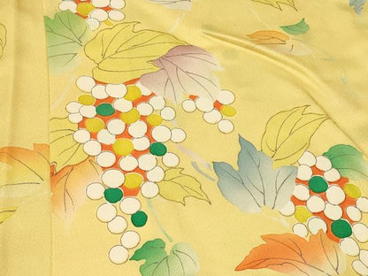 平和屋着物＃羽織　葡萄蔦の葉文　正絹　逸品　未使用　CABF1368in