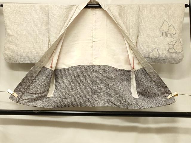 平和屋着物＃羽織　総絞り　樹林文　暈し染め　正絹　逸品　CABF1370in