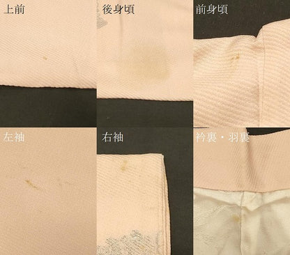 平和屋着物＃羽織　寿光織　草花文　金銀糸　正絹　逸品　CABF1379in