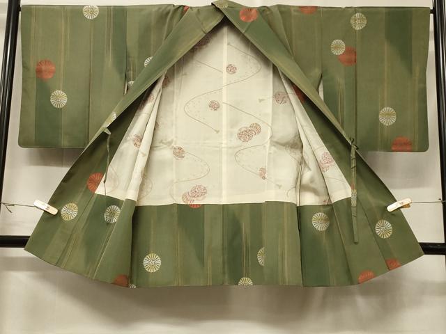 平和屋着物＃道中着　紬地　花間道　ロング丈　正絹　逸品　CABF1382in 平和屋着物＃道中着 紬地 花間道 ロング丈 正絹 逸品 CABF1382in
