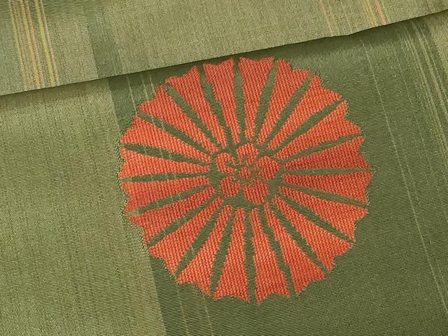 平和屋着物＃道中着　紬地　花間道　ロング丈　正絹　逸品　CABF1382in 平和屋着物＃道中着 紬地 花間道 ロング丈 正絹 逸品 CABF1382in