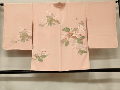 平和屋着物＃羽織　草花文　金糸　正絹　逸品　未使用　CABF1384in