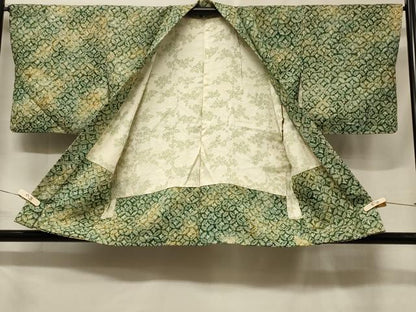 平和屋着物＃羽織　総絞り　七宝文　暈し染め　正絹　逸品　未使用　CABF1386in