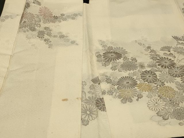 平和屋着物＃羽織　寿光織　吉祥草花文　金銀糸　正絹　逸品　未使用　CABF1295in 平和屋着物＃羽織 寿光織 吉祥草花文 金銀糸 正絹 逸品 未使用