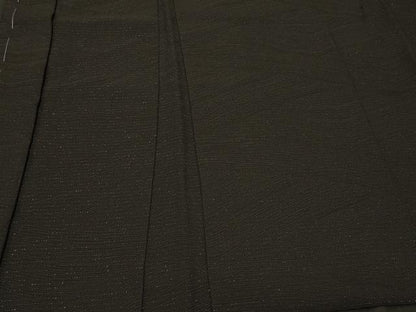 平和屋着物＃羽織　霞文　黒地　銀通し地　正絹　逸品　未使用　CABF1390in