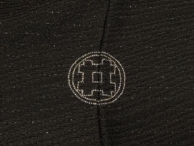平和屋着物＃羽織　霞文　黒地　銀通し地　正絹　逸品　未使用　CABF1390in