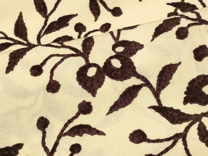 平和屋着物＃羽織　枝葉文　正絹　逸品　CABF1396in