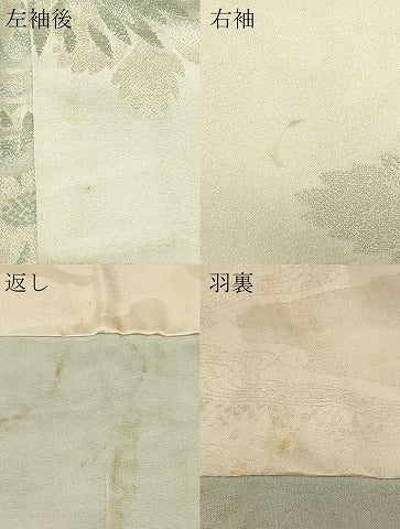 平和屋着物＃羽織　寿光織　乱菊　金銀糸　正絹　逸品　CABF1397in