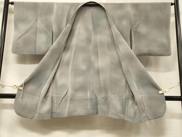 平和屋着物＃道行コート 単衣 霞文 暈し染め 鬼しぼ縮緬 ロング