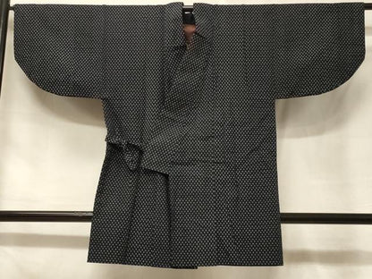 平和屋着物＃久留米絣　道中着　綿　逸品　CABF1402in