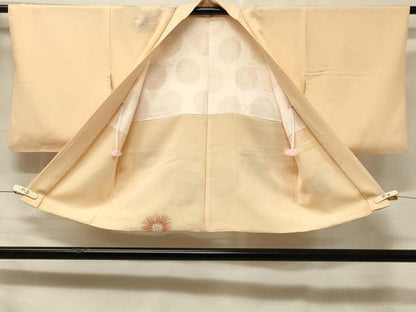 平和屋着物＃羽織　寿光織　舞花文　金銀糸　正絹　逸品　CABF1404in
