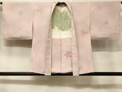 平和屋着物＃羽織　地紋起こし　流水花文　暈し染め　正絹　逸品　未使用　CABF1405in