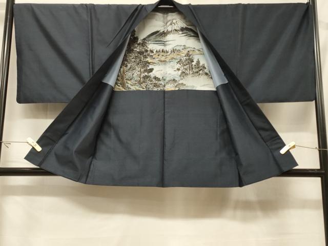 平和屋着物＃男性　本場大島紬　羽織　80亀甲　総詰め　正絹　逸品　CABF1409in
