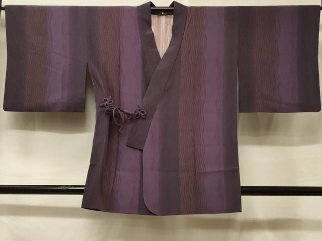 平和屋着物＃道中着　変わり間道　暈し染め　正絹　逸品　CABF1414in