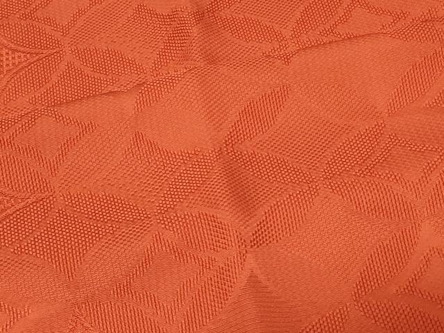 平和屋着物＃道行コート　色無地　七宝地紋　緋色　正絹　逸品　未使用　CABF1415in