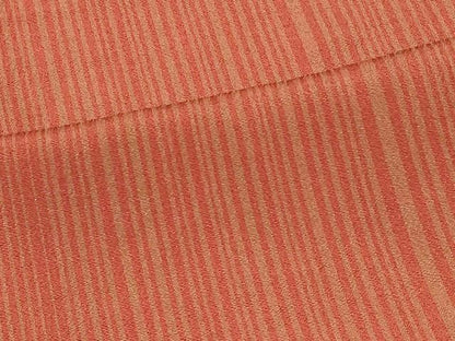 平和屋着物＃道行コート　単衣　縞　ロング丈　正絹　逸品　CABF1417in