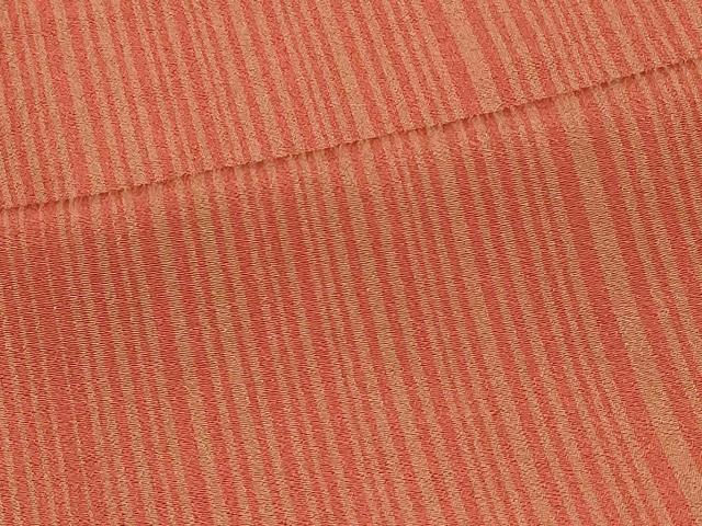 平和屋着物＃道行コート　単衣　縞　ロング丈　正絹　逸品　CABF1417in