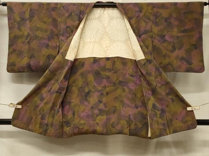平和屋着物＃道行コート　霞文　暈し染め　正絹　逸品　CABF1421in