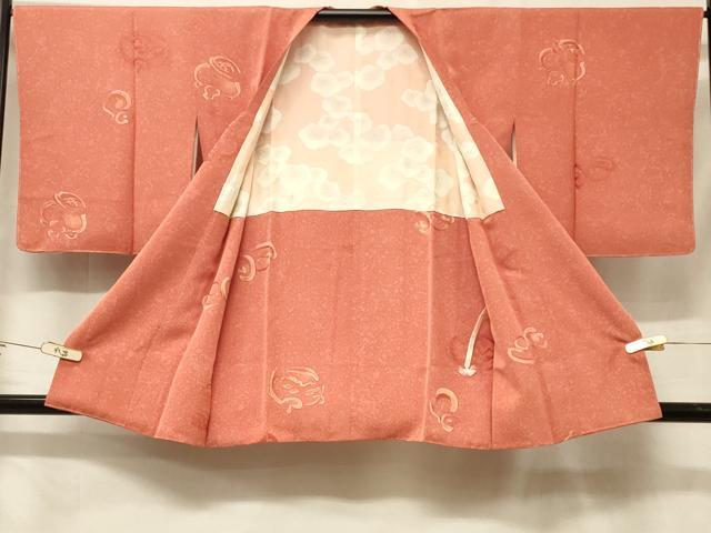 平和屋着物＃道行コート　地紋起こし　陶器文　正絹　逸品　未使用　CABF1422in