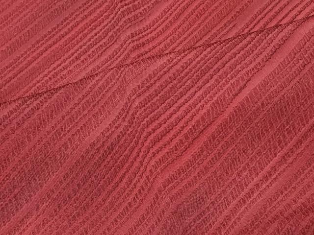 平和屋着物＃道行コート　ふくれ織　斜線文　暈し染め　正絹　逸品　CABF1428in
