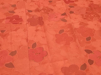 平和屋着物＃道行コート　地紋起こし　花づくし　金彩　正絹　逸品　CABF1432in
