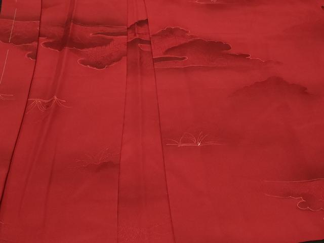 平和屋着物＃羽織　地紋起こし　風景文　暈し染め　正絹　逸品　未使用　CABF1439in