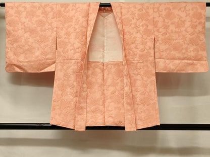 平和屋着物＃羽織　色無地　ふくれ織　花唐草地紋　正絹　逸品　未使用　CABF1440in