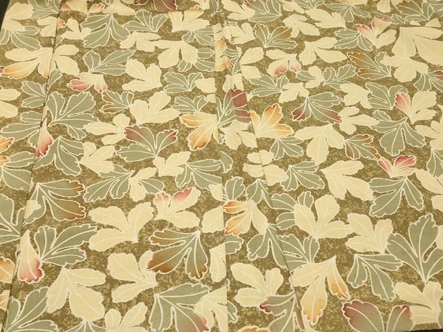 平和屋着物＃羽織　葉づくし　正絹　逸品　CABF1443in