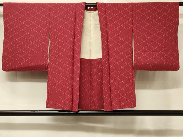 平和屋着物＃羽織　菱文　正絹　逸品　CABF1452in