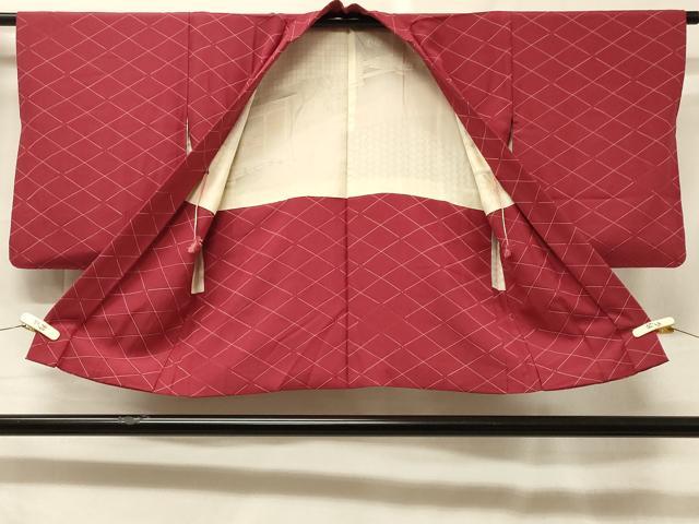 平和屋着物＃羽織　菱文　正絹　逸品　CABF1452in
