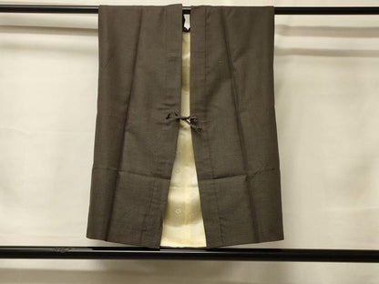 平和屋着物＃男性　袖無し羽織　陣羽織　紬地　100亀甲　総詰め　正絹　逸品　CABF1459in