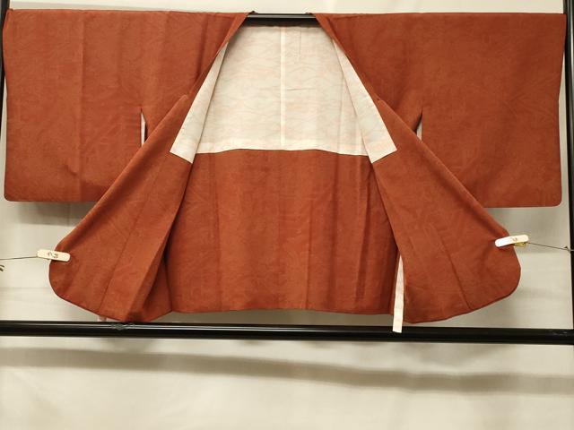 平和屋着物＃道行コート　風景草花文　正絹　逸品　CABF1468in