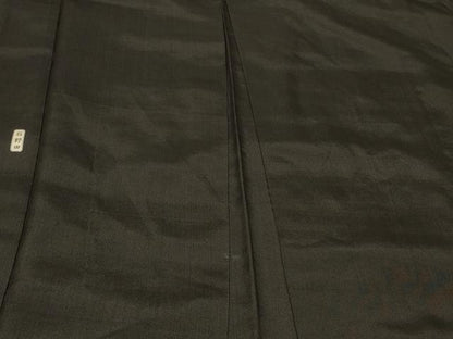 平和屋着物＃男性　長羽織　黒紋付き　正絹　逸品　CABF1474in