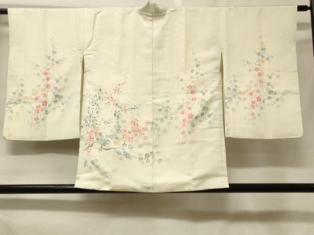 平和屋着物＃羽織　寿光織　枝梅文　暈し染め　金銀糸　正絹　逸品　CABF1477in