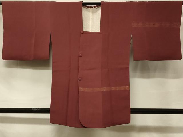 平和屋着物＃道行コート　地紋起こし　横段吉祥文　正絹　逸品　CABF1481in