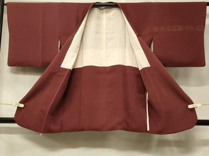 平和屋着物＃道行コート　地紋起こし　横段吉祥文　正絹　逸品　CABF1481in