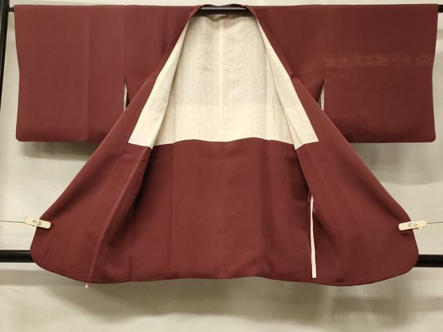 平和屋着物＃道行コート　地紋起こし　横段吉祥文　正絹　逸品　CABF1481in