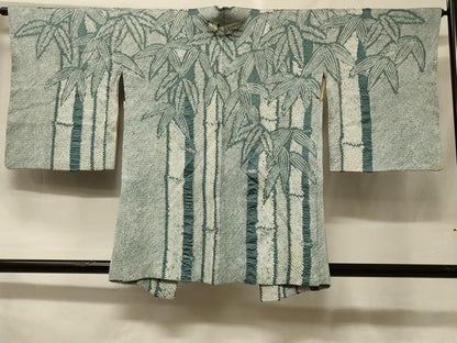 平和屋着物＃羽織　総絞り　笹竹文　正絹　逸品　CABF1482in