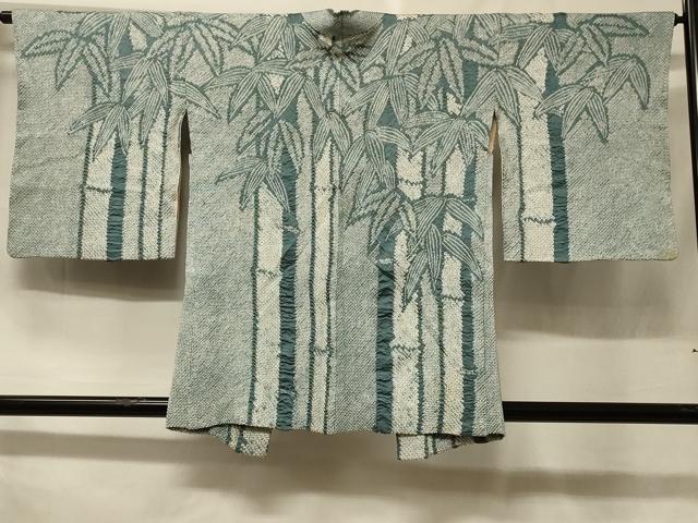 平和屋着物＃羽織　総絞り　笹竹文　正絹　逸品　CABF1482in
