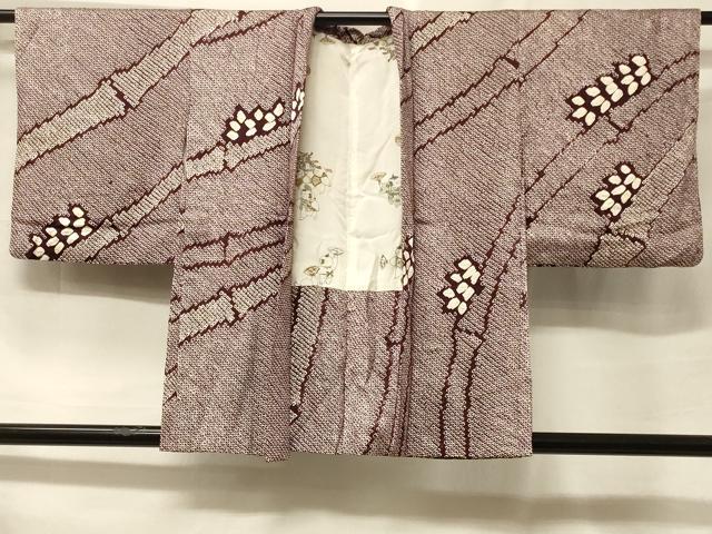平和屋着物＃羽織　総絞り　笹竹文　正絹　逸品　CABF1483in