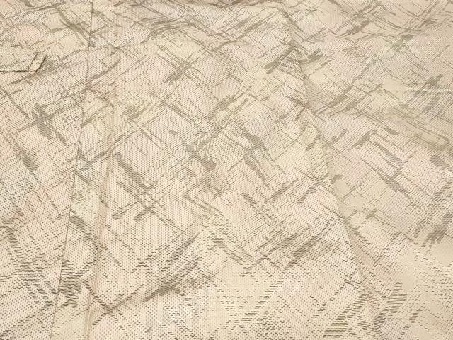 平和屋着物＃道中着　紬地　霞文　正絹　逸品　CABF1487in