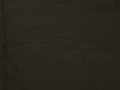 平和屋着物＃羽織　枝松地紋　黒地　正絹　逸品　CABF1489in