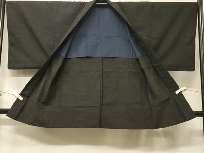 平和屋着物＃男性　羽織　紬地　単衣　霞文　正絹　逸品　CABF1490in