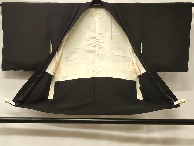 平和屋着物＃羽織　総刺繍　カトレア　黒地　金糸　正絹　逸品　未使用　CABF1493in