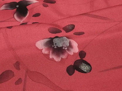 平和屋着物＃羽織　手描き　枝花文　銀彩　正絹　逸品　未使用　CABF1494in